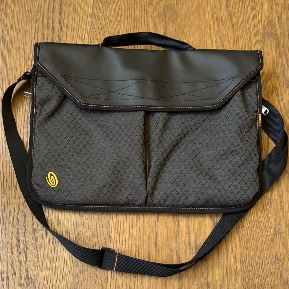 Timbuk2 Grey and Black Laptop Messenger Bag